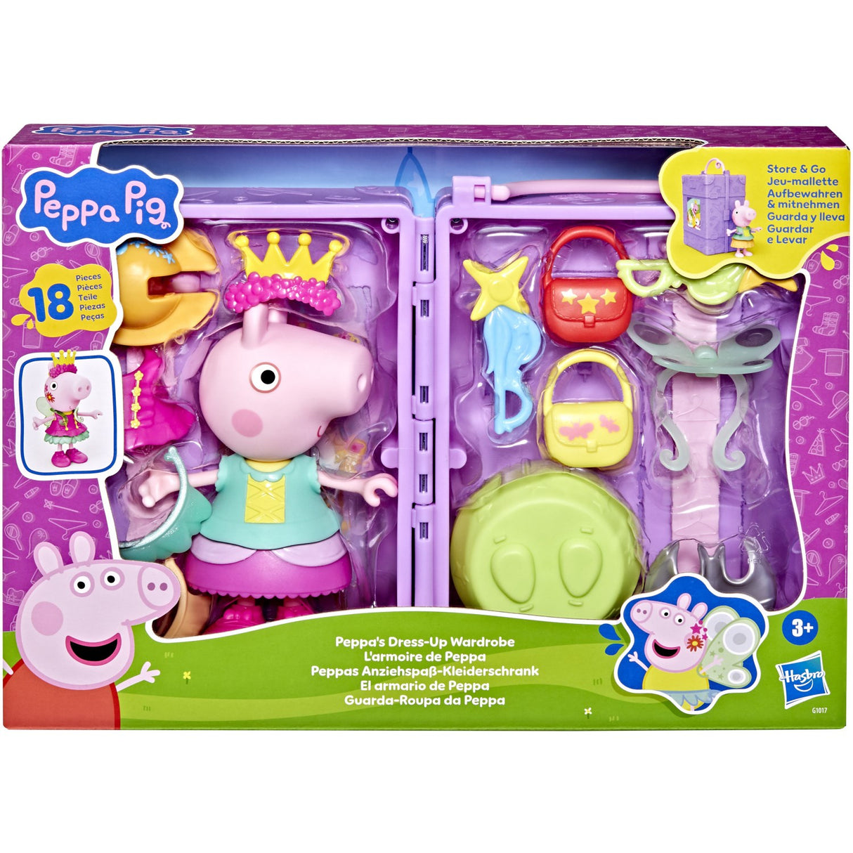 Peppa Pig Klæd-ud Garderobe & Gurli 15cm