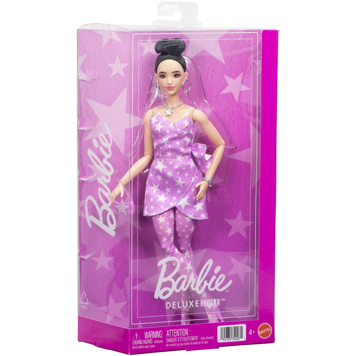 Barbie® Deluxe Lyserød Denimstjerne-wrap Asiatisk