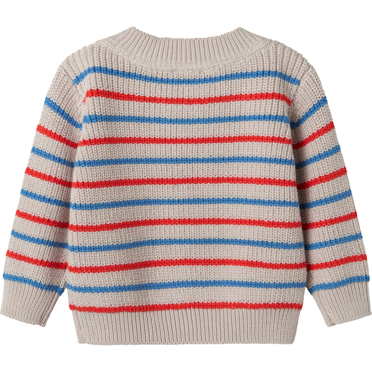 MarMar Cotton Knit EA Stripe Tomato Mix Stripe Teno B Strikket Bluse