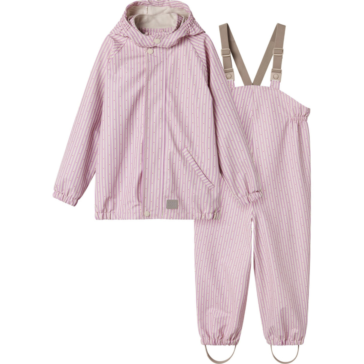 MarMar Rainwear Pink Stripe Oddy Sett