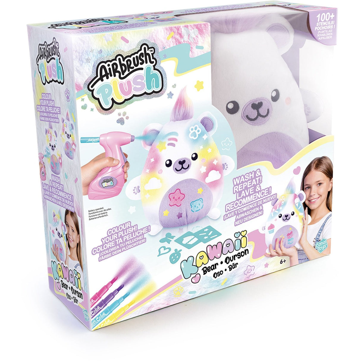 Airbrush Plush Kawaii Bjørn