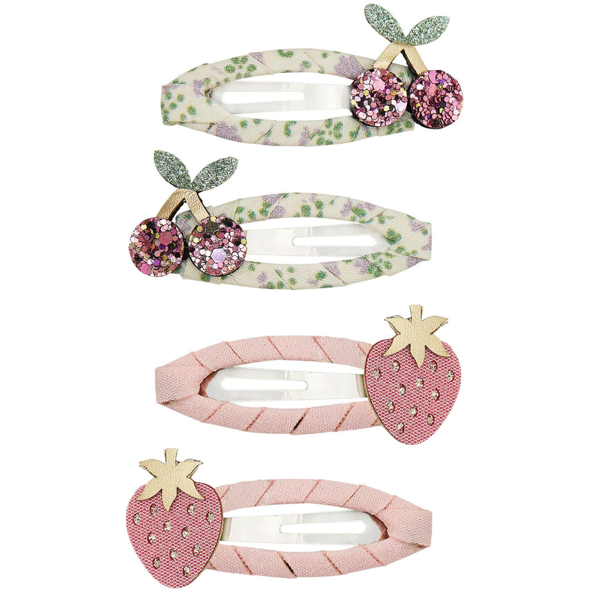 Mimi & Lula 4 Hårspænder - Summer Fruit Spring On The Farm