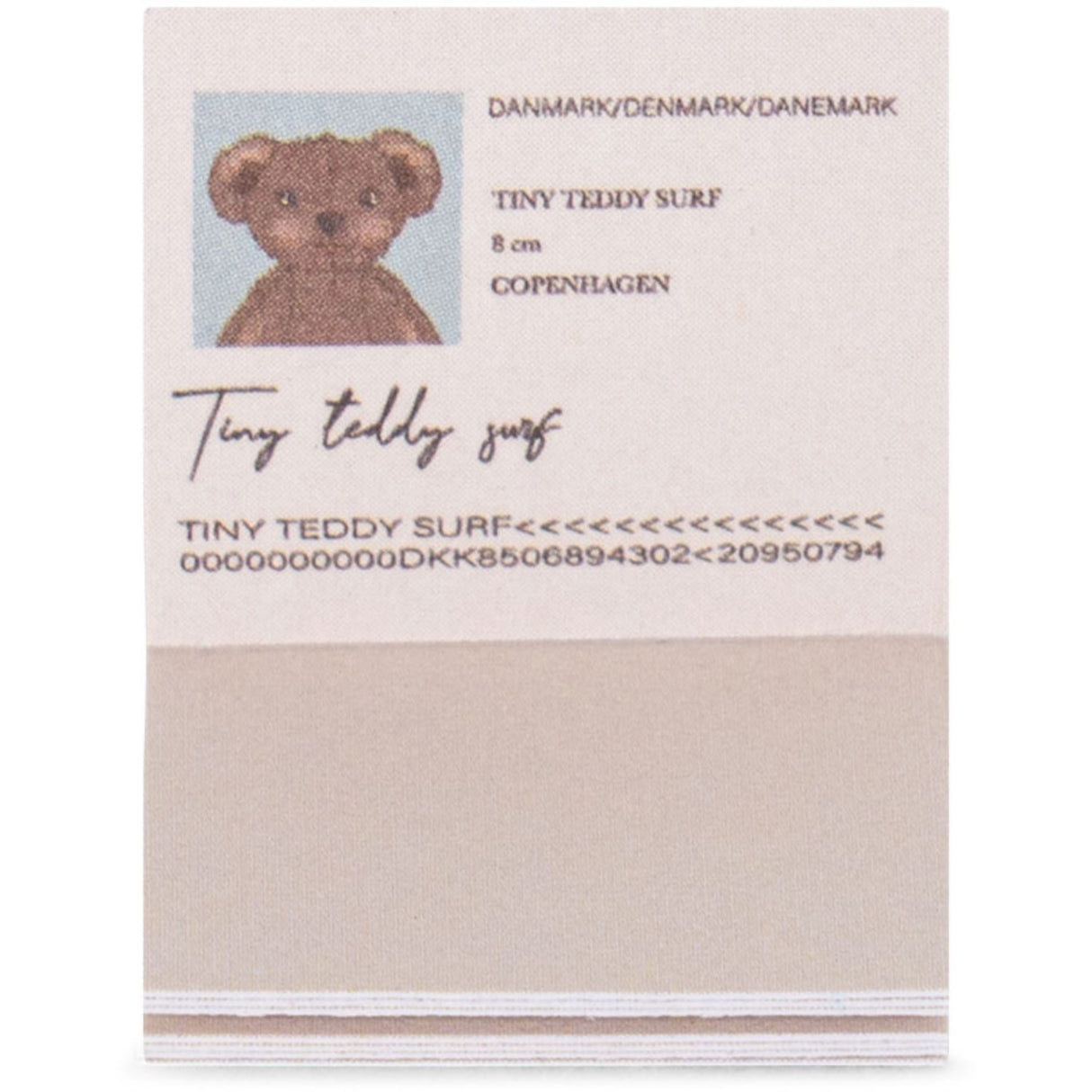 Konges Sløjd Blue Stripe Tiny Teddybjørn Travel