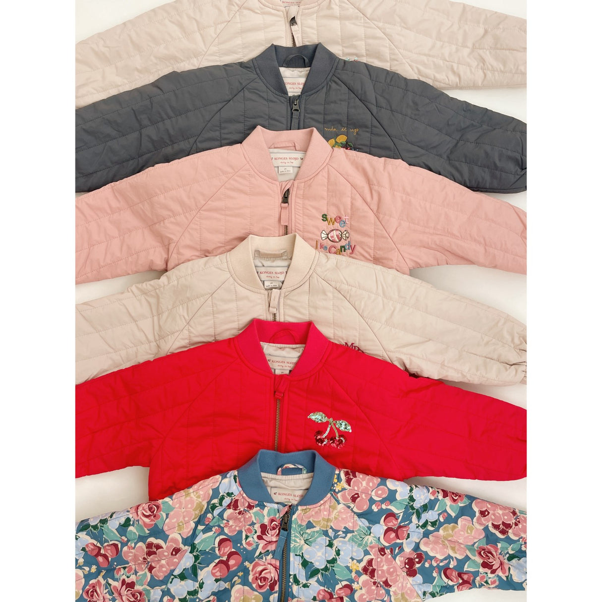 Konges Sløjd Fiery Red Juno Paljet Bomber Jakke