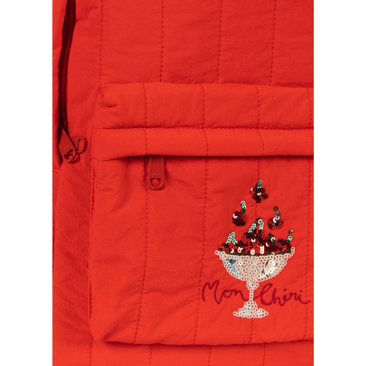 Konges Sløjd Fiery Red Juno Paljet Rygsekk