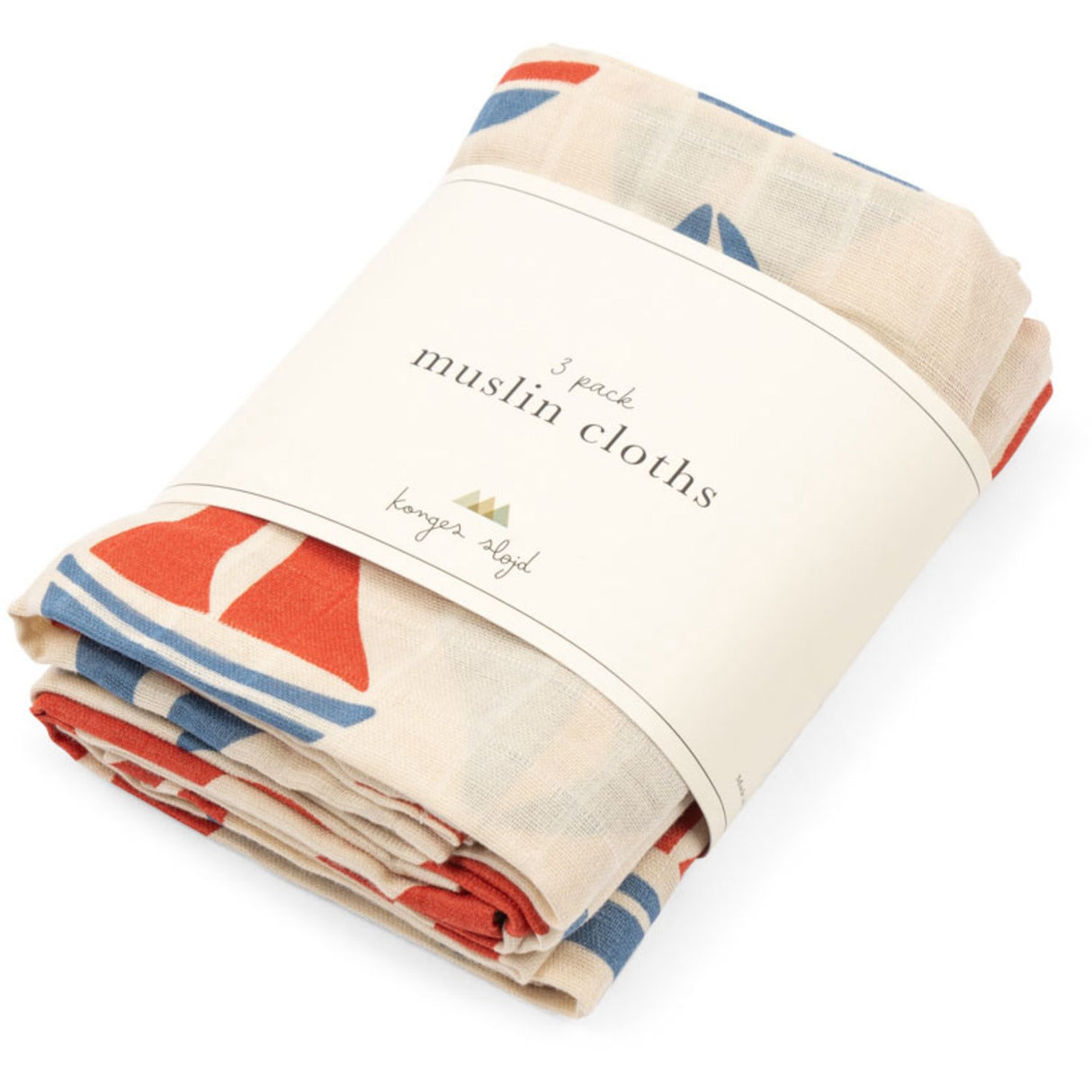 Konges Sløjd Ahoy 3 Pakke Muslin Cloth Gots