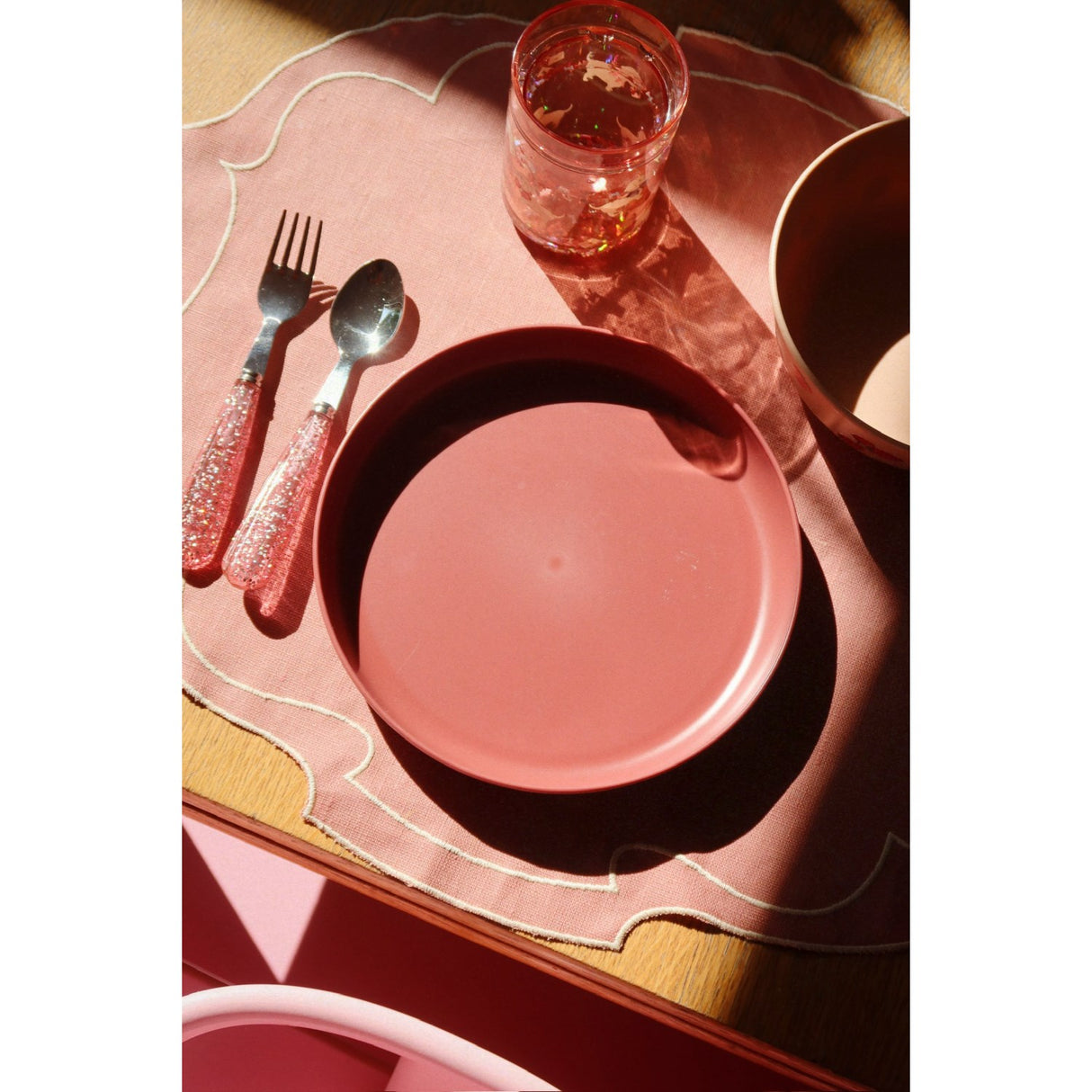 Konges Sløjd Woof Letter Rose 2 Pakke Glitter Cups