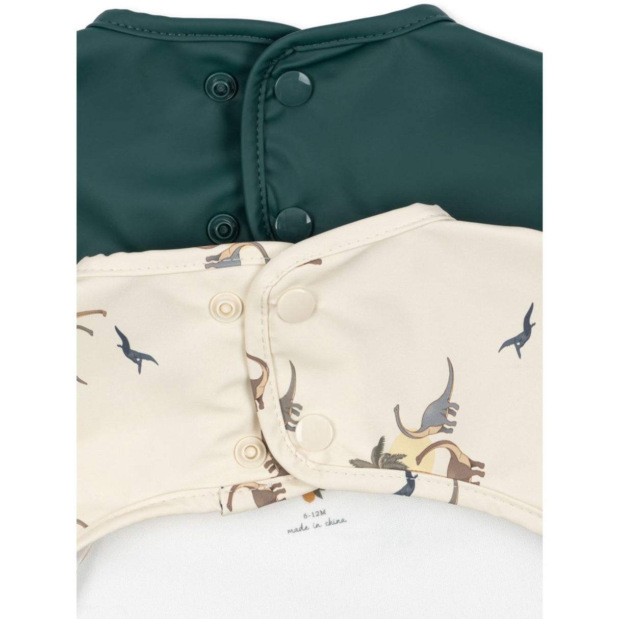 Konges Sløjd Kubi/Rain Forest 2 Pakke Dinner Smekke Med Ermer