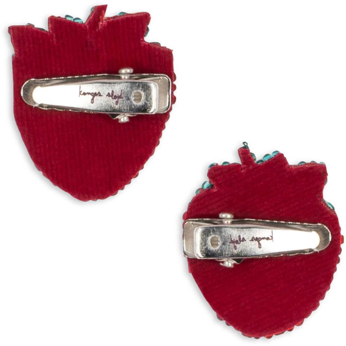 Konges Sløjd Strawberry 2 Pakke Strawberry Beaded Hair Clip