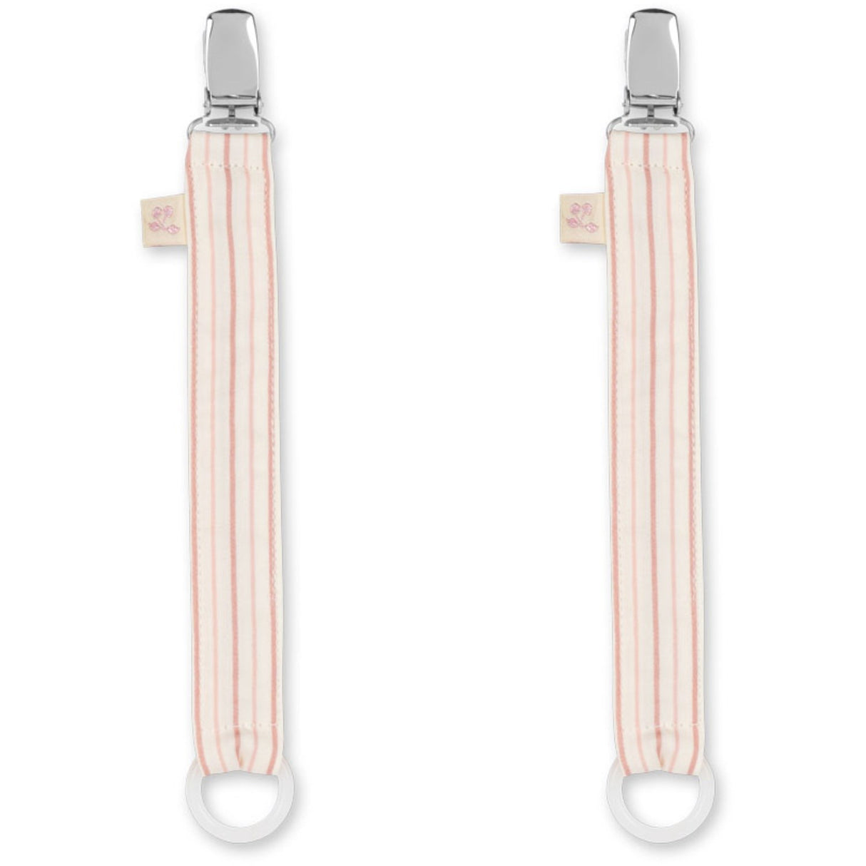 Konges Sløjd Stripie Petite Rose 2 Pakke Smokk Stropp