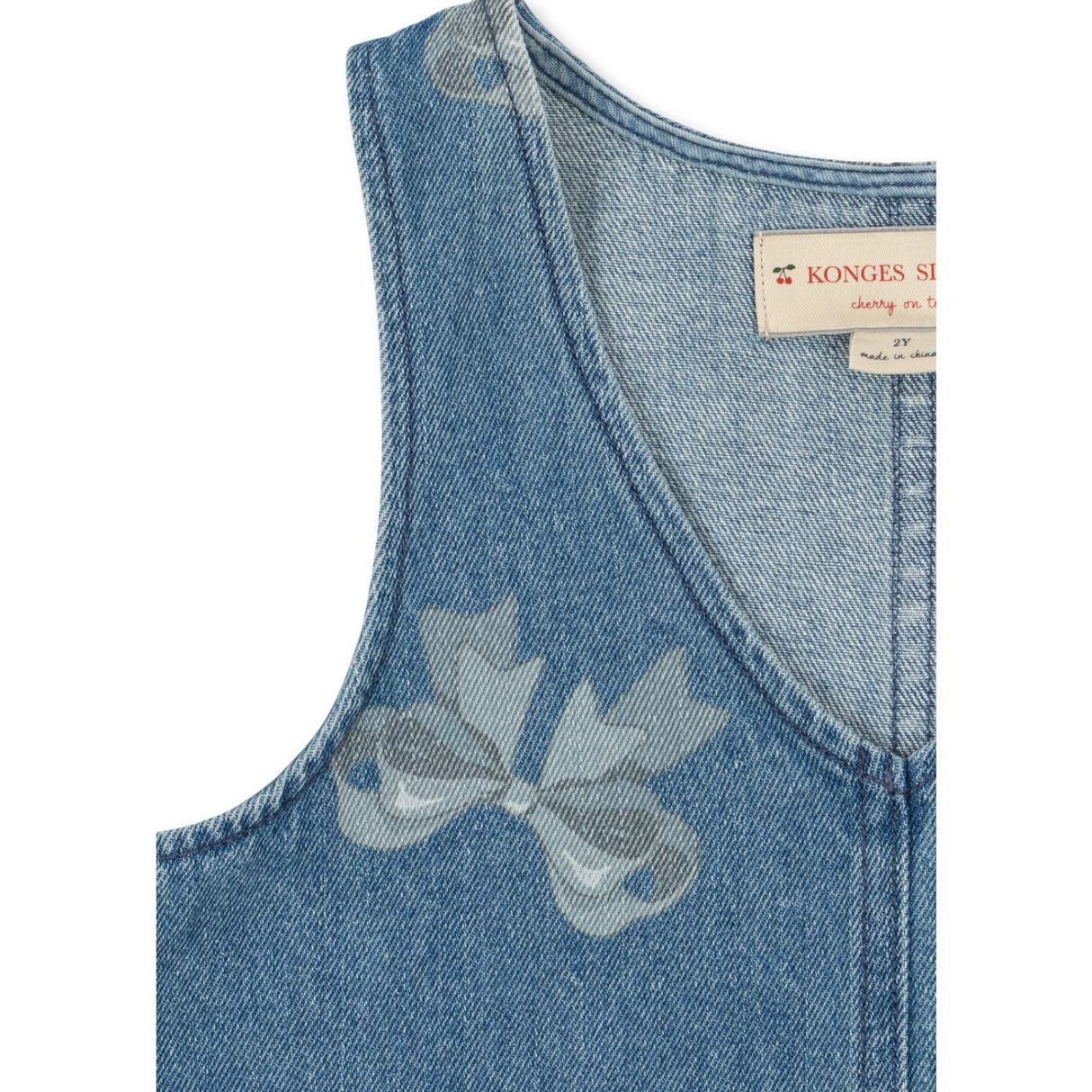 Konges Sløjd x Luksusbaby Bella Bow Blu Magot Frill Kjole Gots