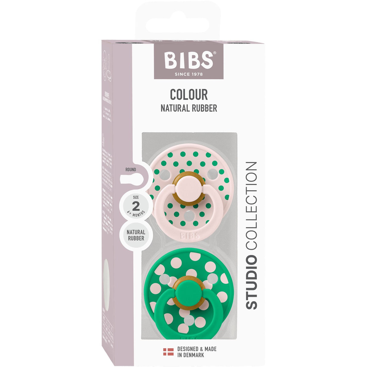 Bibs Petal/Cactus Smokk Studio Colour 2-Pakning Polka Latex