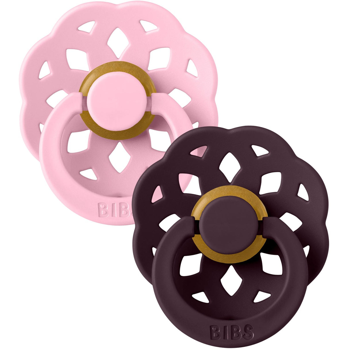 Bibs Pink/Plum Smokk Boheme 2-Pakning Latex