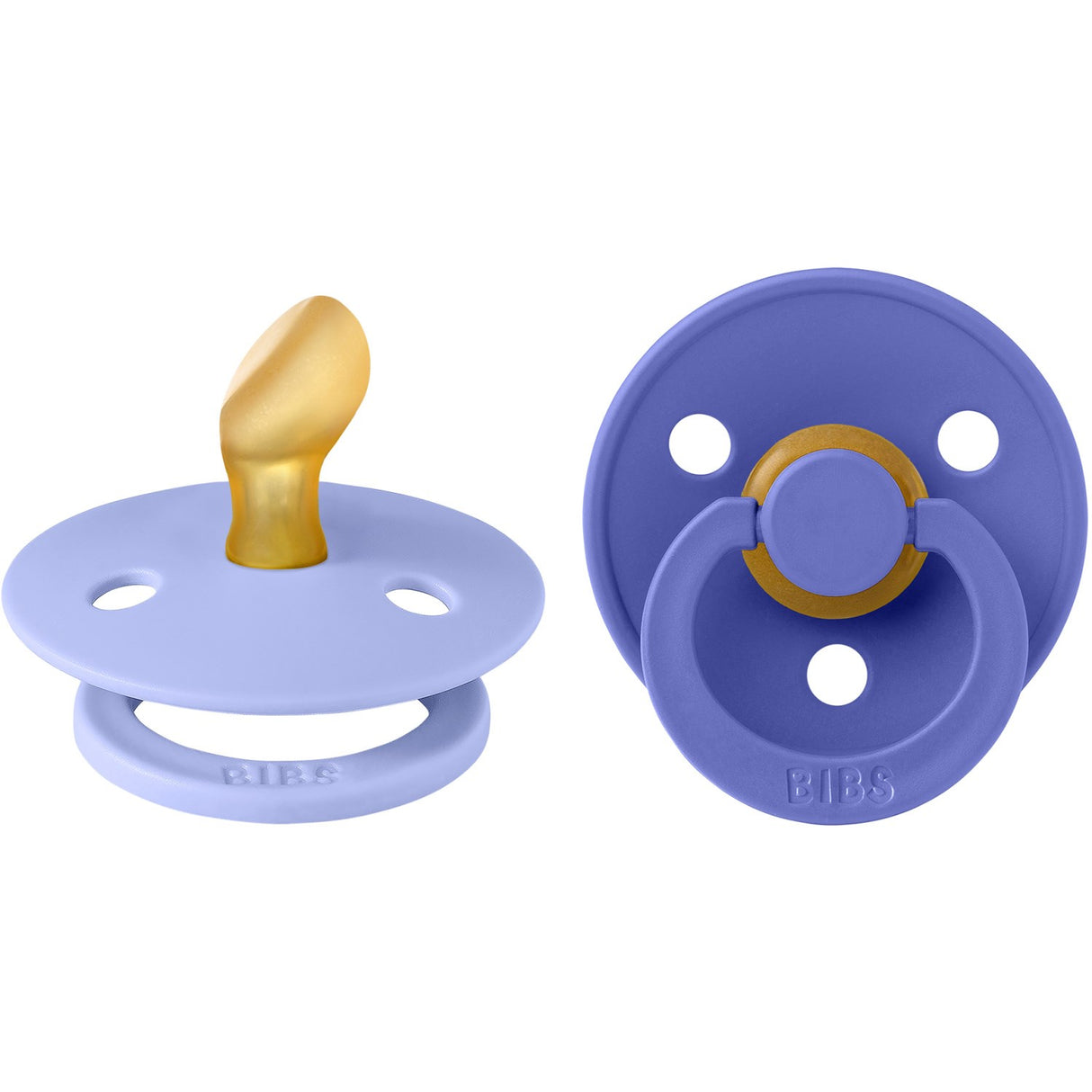 Bibs Hush/Grape Smokk Colour 2-Pakning Anatomical Latex