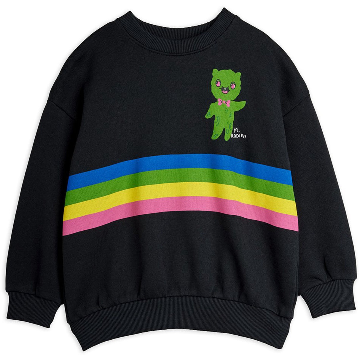 Mini Rodini Black Alien Stripe Sp Collegegenser