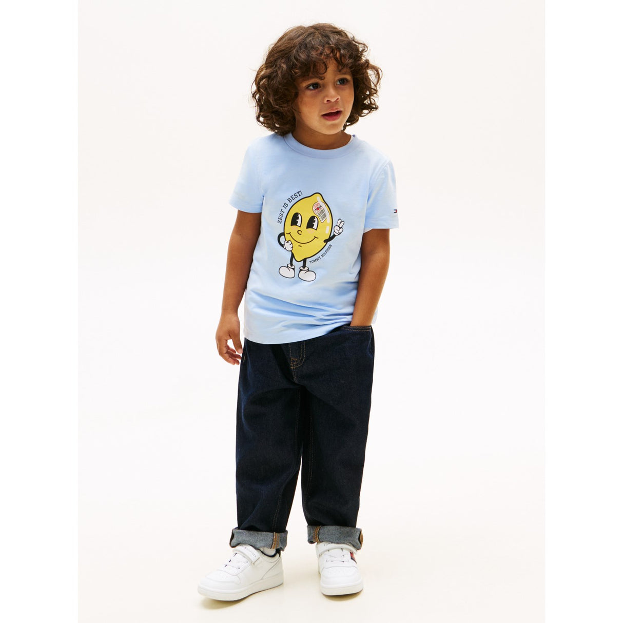 Tommy Hilfiger Sweet Blue Lb Fun Print Graphic T-Shirt