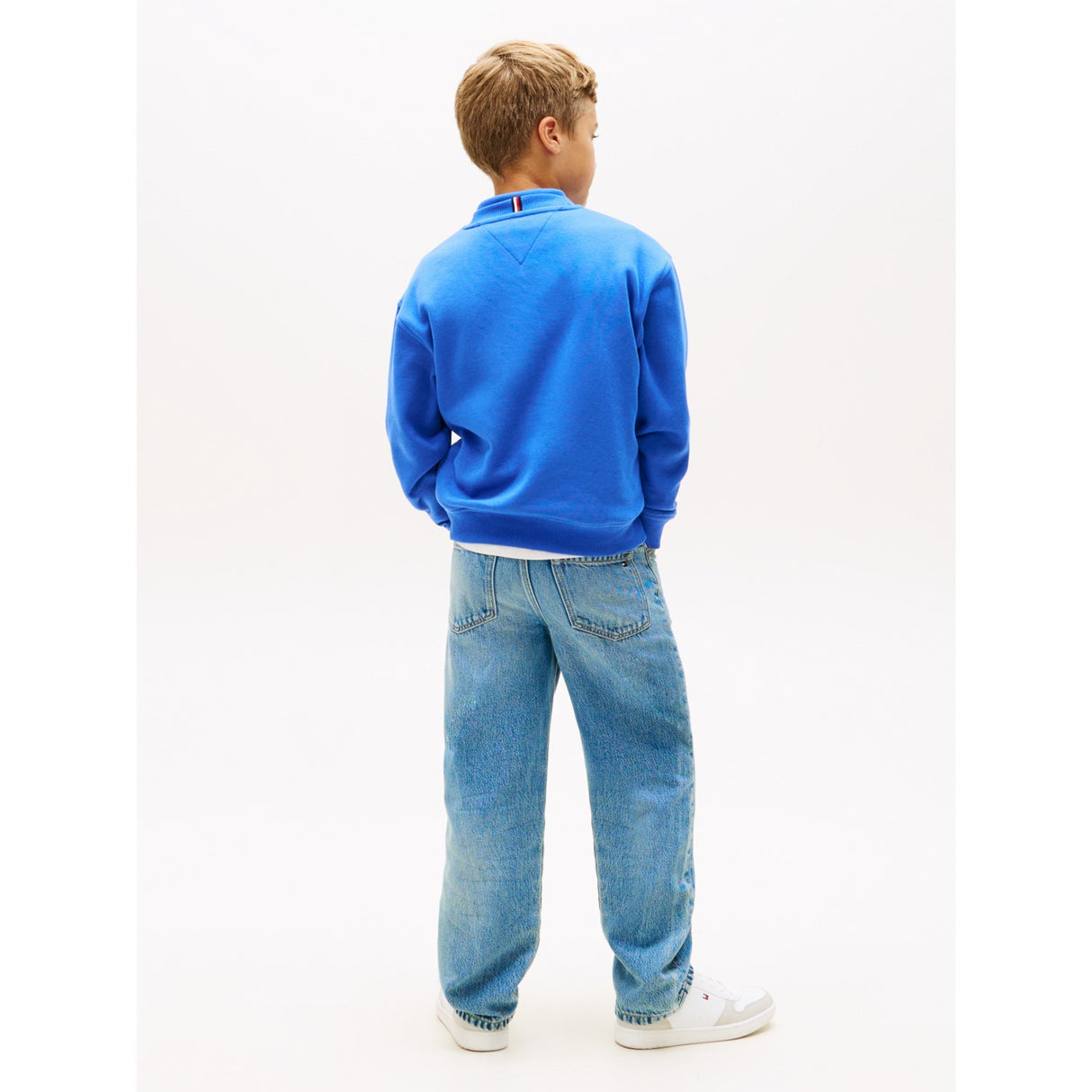 Tommy Hilfiger Empire Blue Monotype Graphic Collegegenser