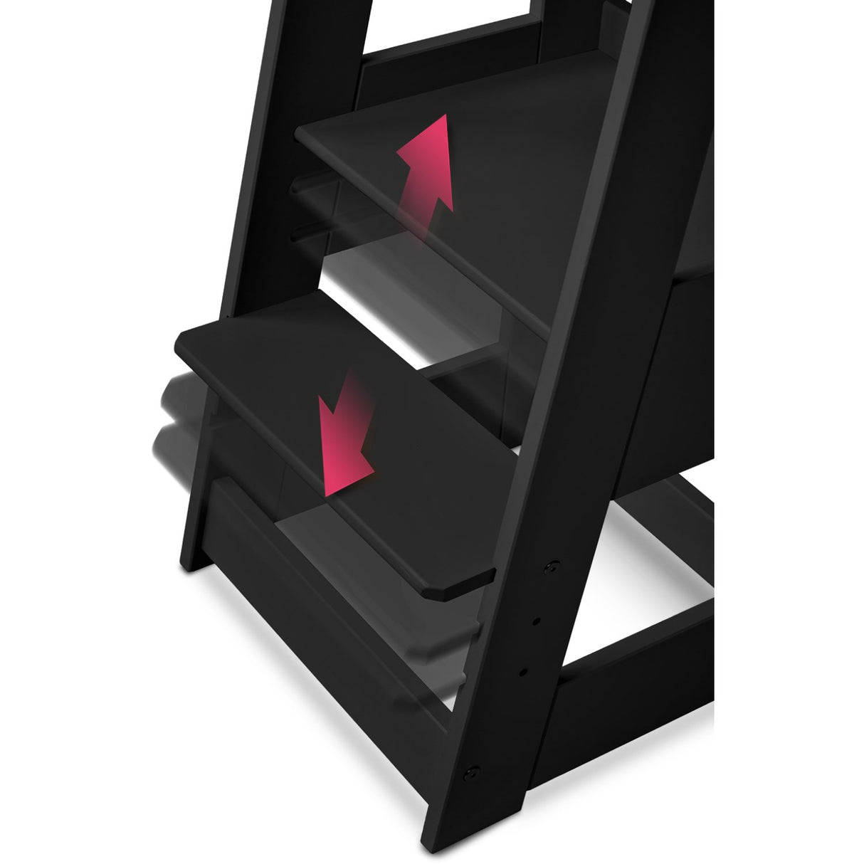 tiSsi® Black Laquer Felix Læringstårn Massiv Bøk