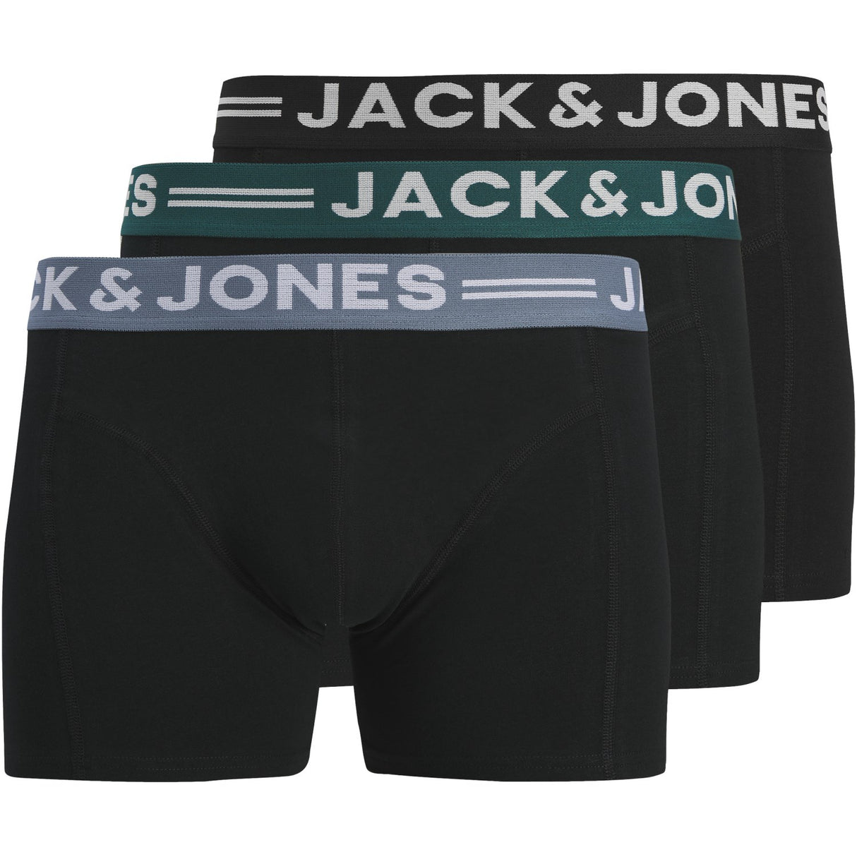 Jack & Jones Junior Black Sense Trunks 3-Pakning Noos Jnr