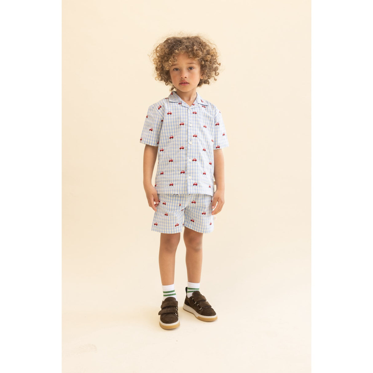 Flöss Blue Gingham Albert Shorts