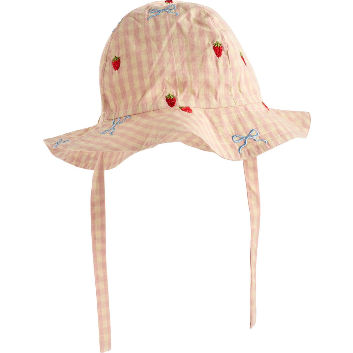 Flöss Berry/bow Gingham Dolly Bue Sun Lue