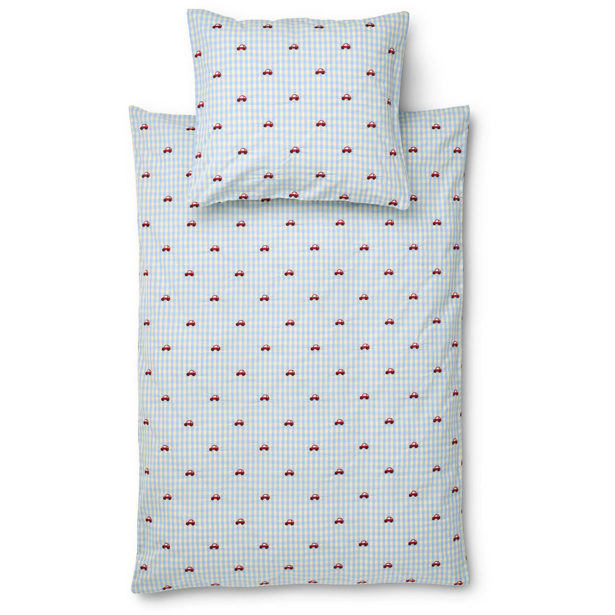 Flöss Blue Gingham Albert Dyne + Pute