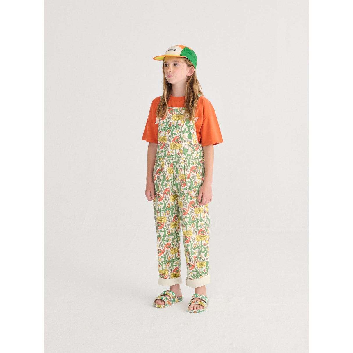 Bobo Choses Offwhite Farge Herbalist All Over Woven Dungaree
