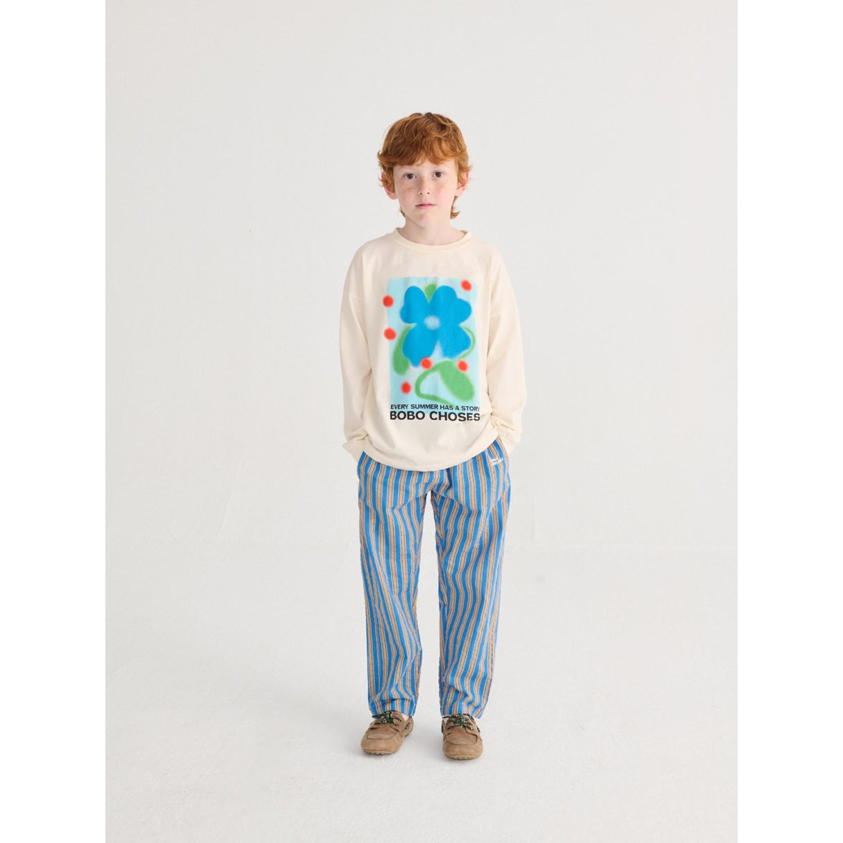 Bobo Choses Navy Blue New Hairline Woven Bukser