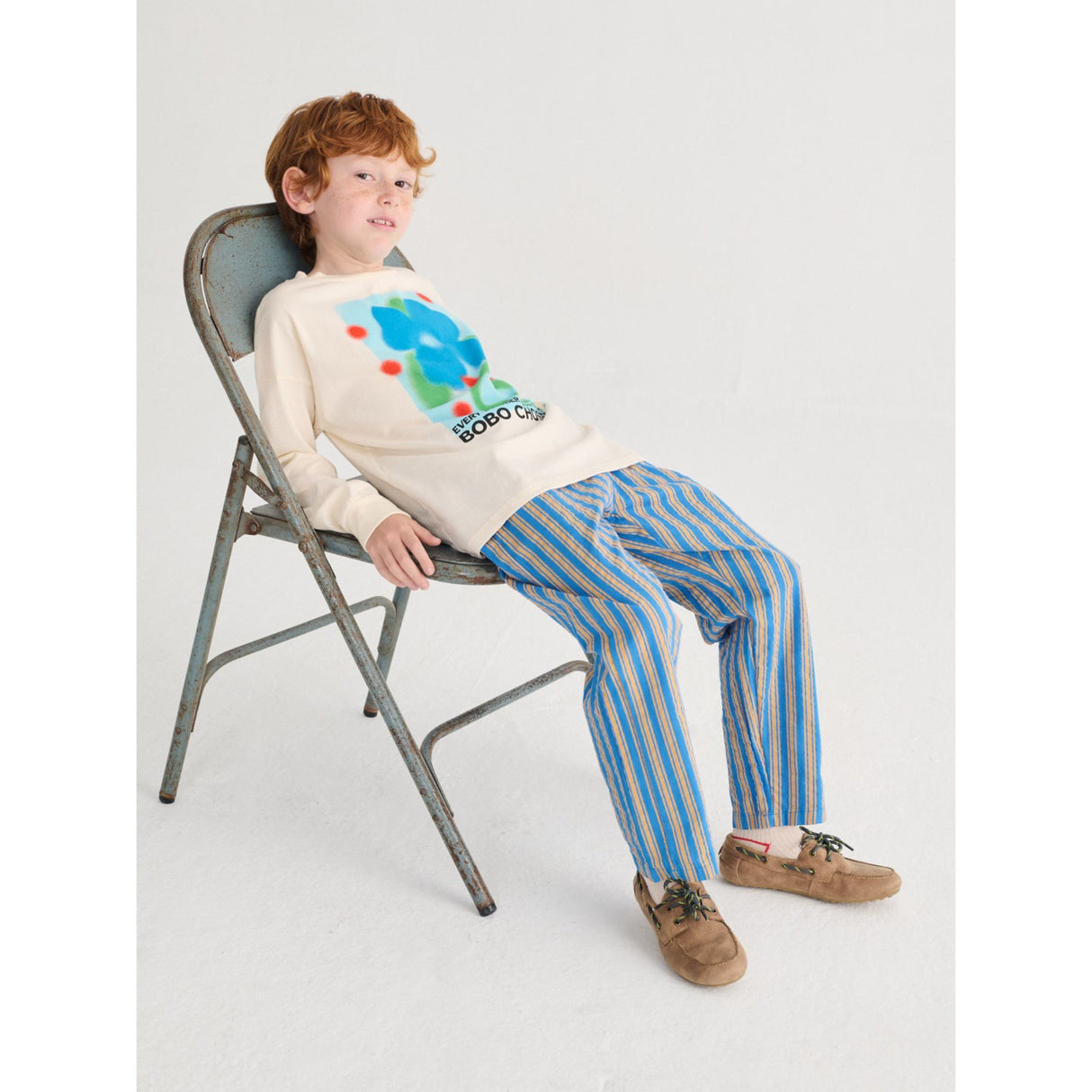 Bobo Choses Navy Blue New Hairline Woven Bukser