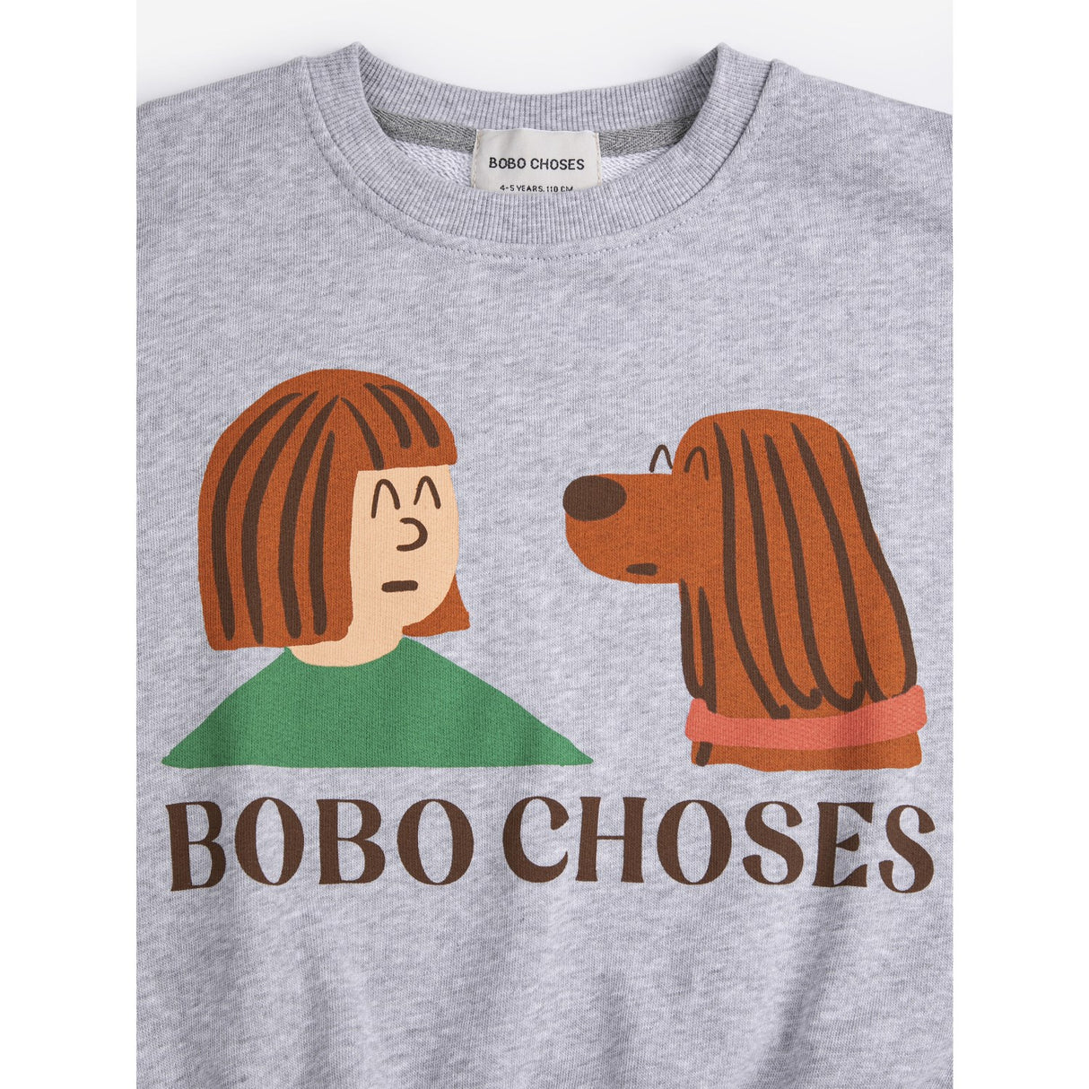 Bobo Choses Heather Grey Friends In A Pickle Collegegenser