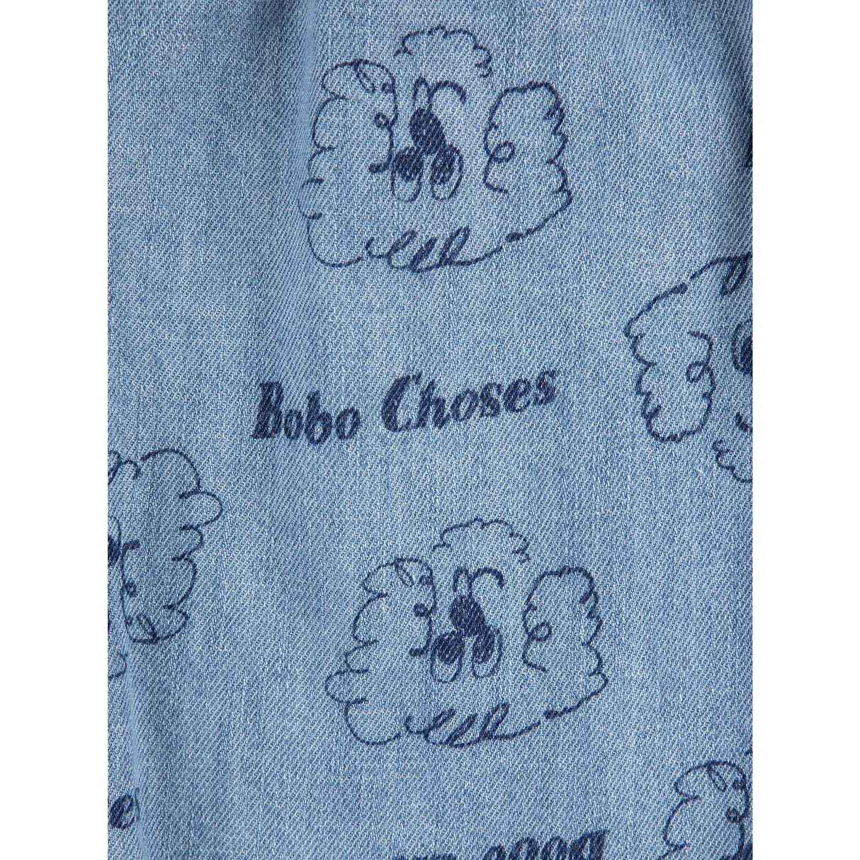 Bobo Choses Prussian Blue Pickles The Dog All Over Denim Bukser