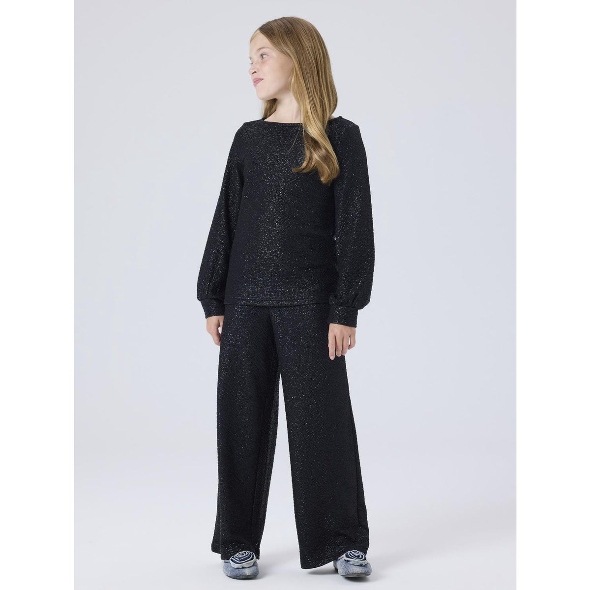 Name It Black Nkfrisine Ls Topp Pb