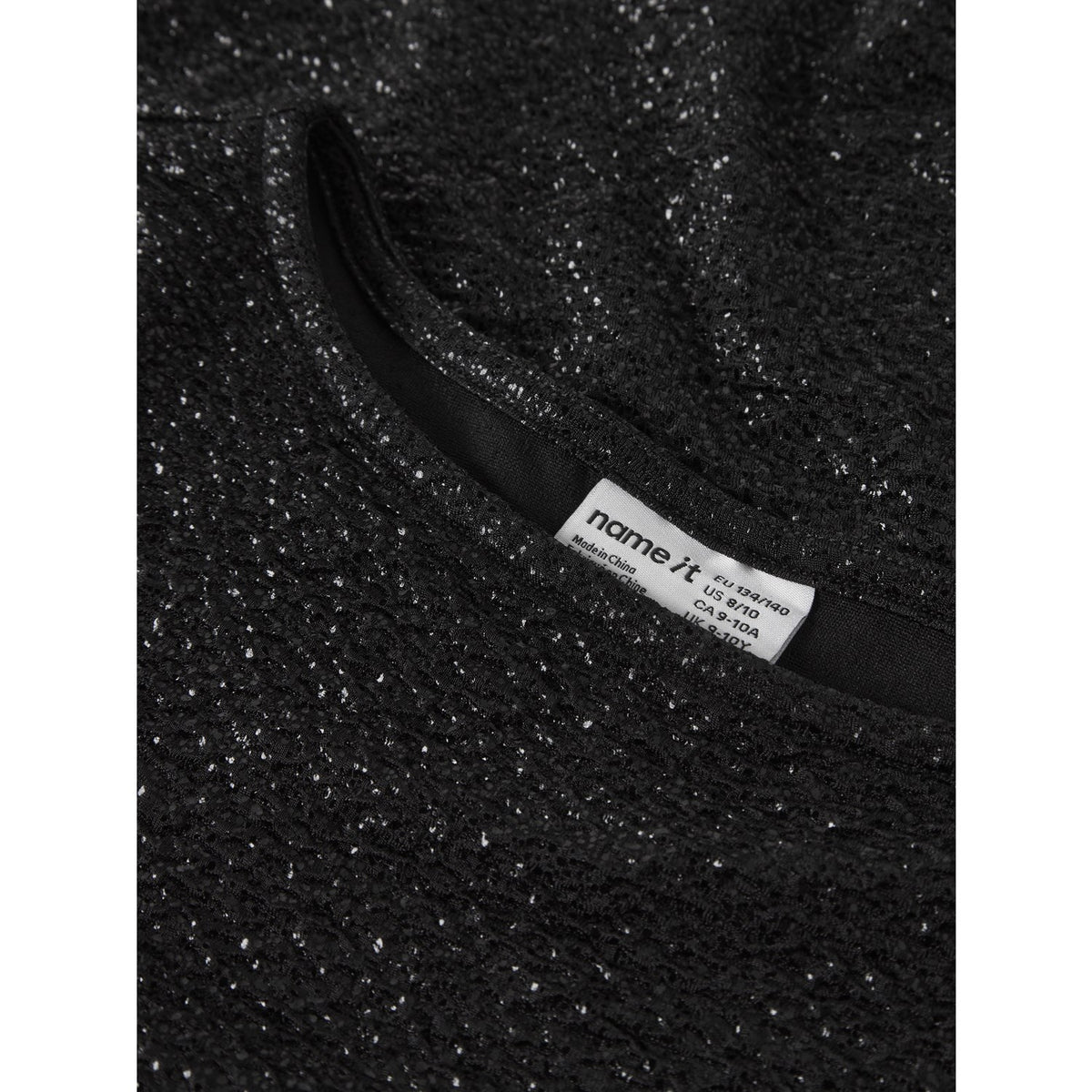Name It Black Nkfrisine Ls Topp Pb