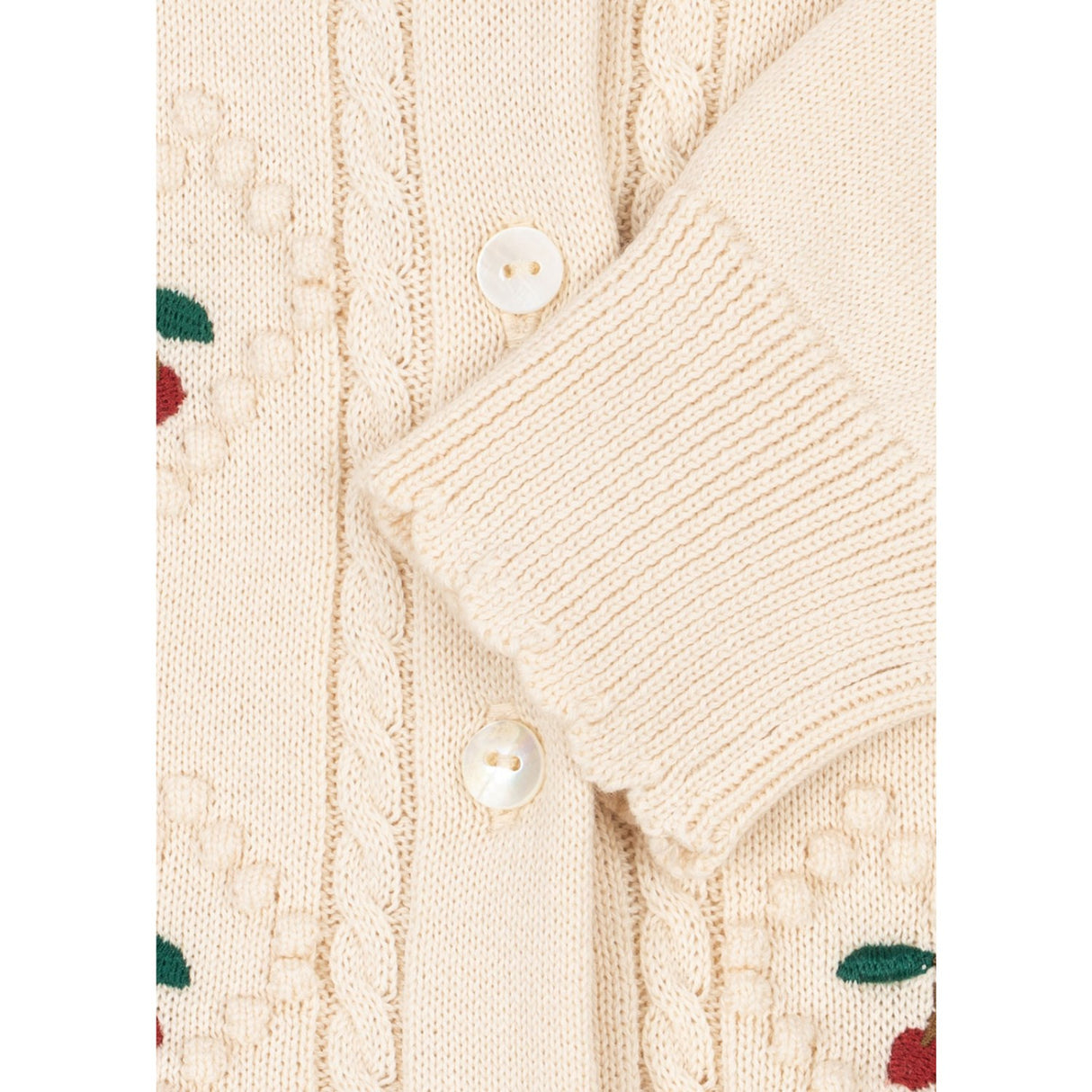 Konges Sløjd Pearled Ivory Soleil Cardigan Gots