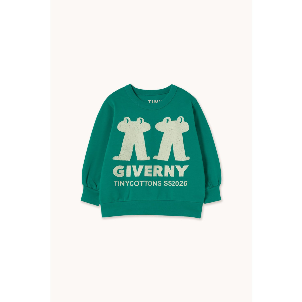 TinyCottons Dark Emerald Frog & Frog Graphic Collegegenser