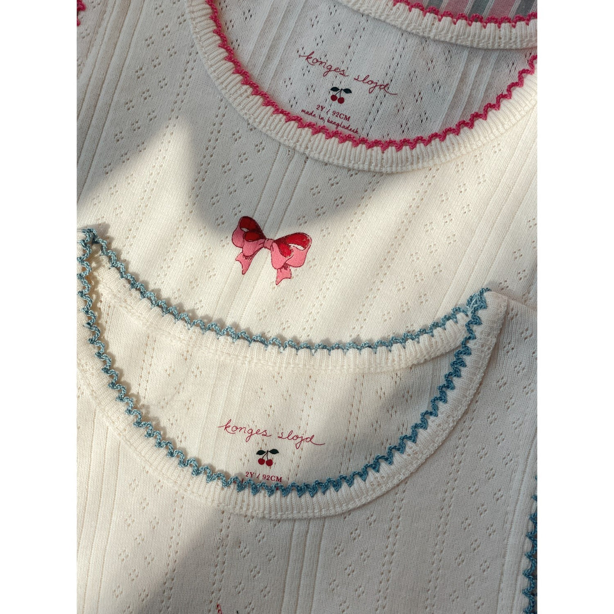 Konges Sløjd Antique White Minna 3 Pakke Tank Tops Gots