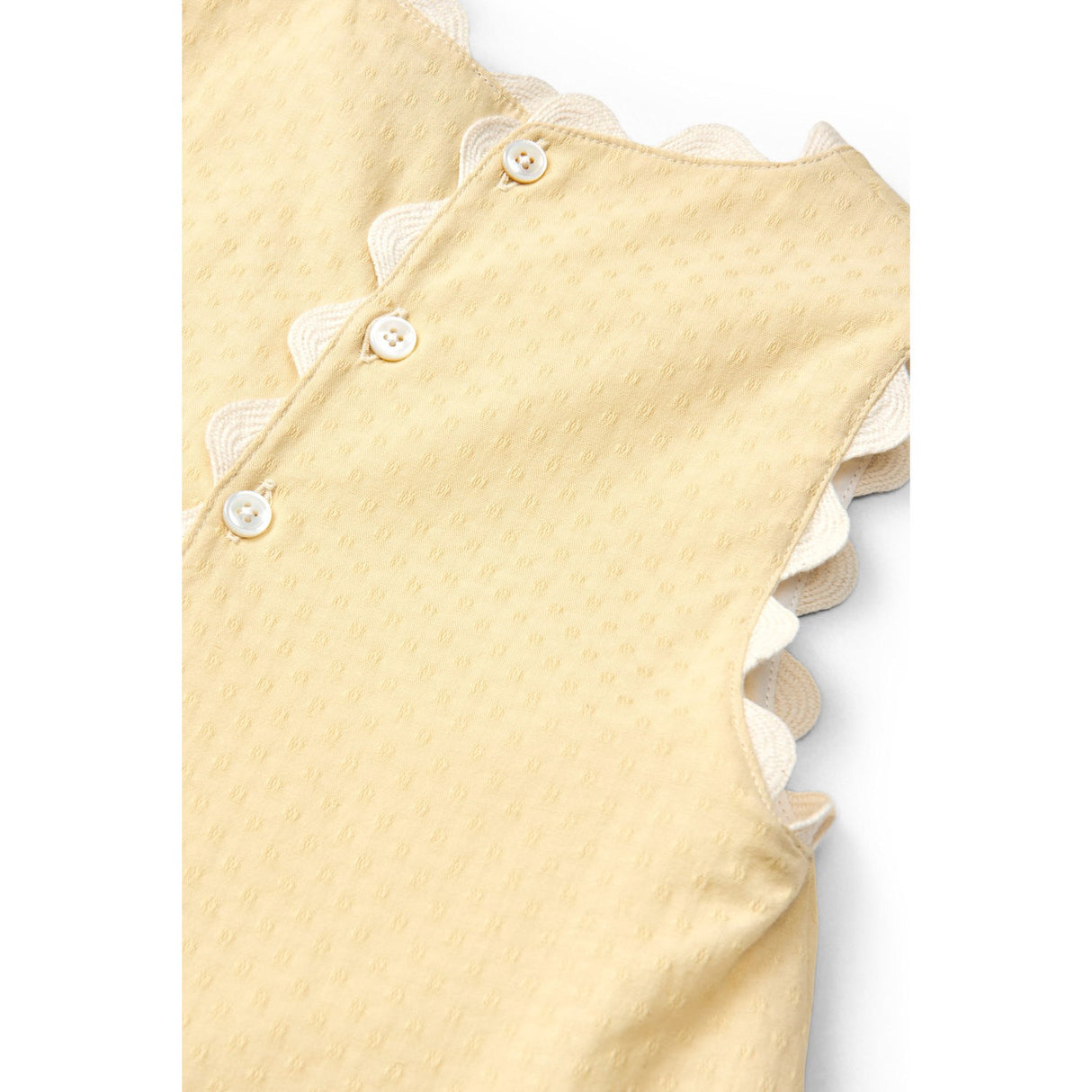 COPENHAGEN COLORS Pale Yellow Comb. Deco Topp & Shorts Sett