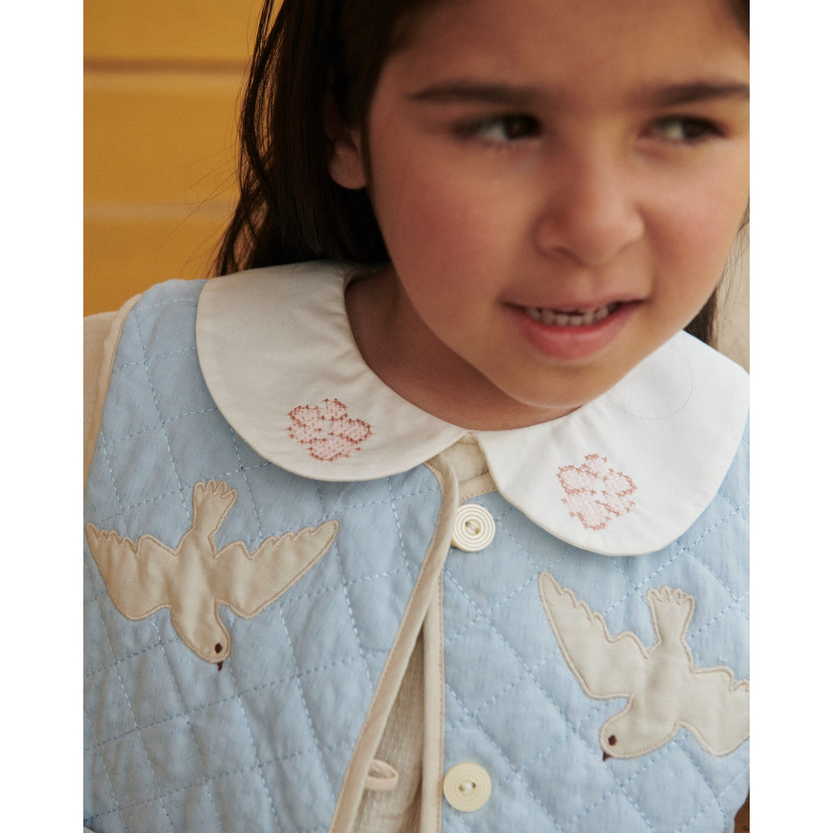 COPENHAGEN COLORS Lt. Blue Comb. Vattert Vest