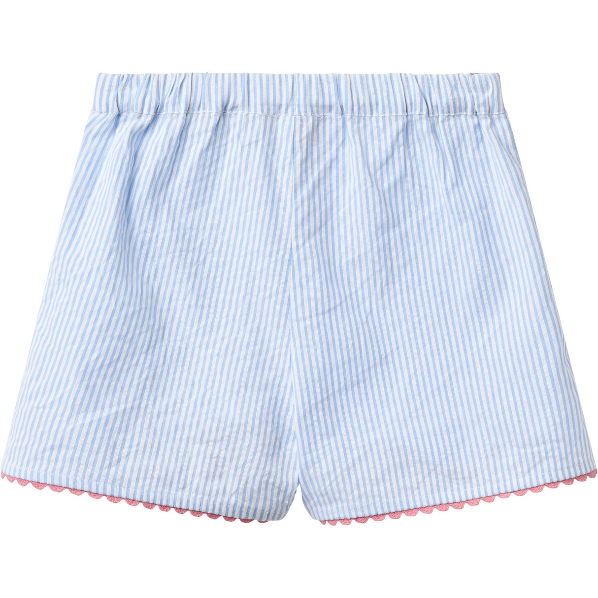 COPENHAGEN COLORS Sky Blue W Cream Stripe Seersucker Deco Sett