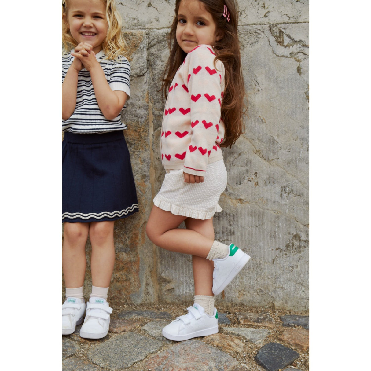 COPENHAGEN COLORS Dusty Rose W Cream Stripe Seersucker Girly Shorts