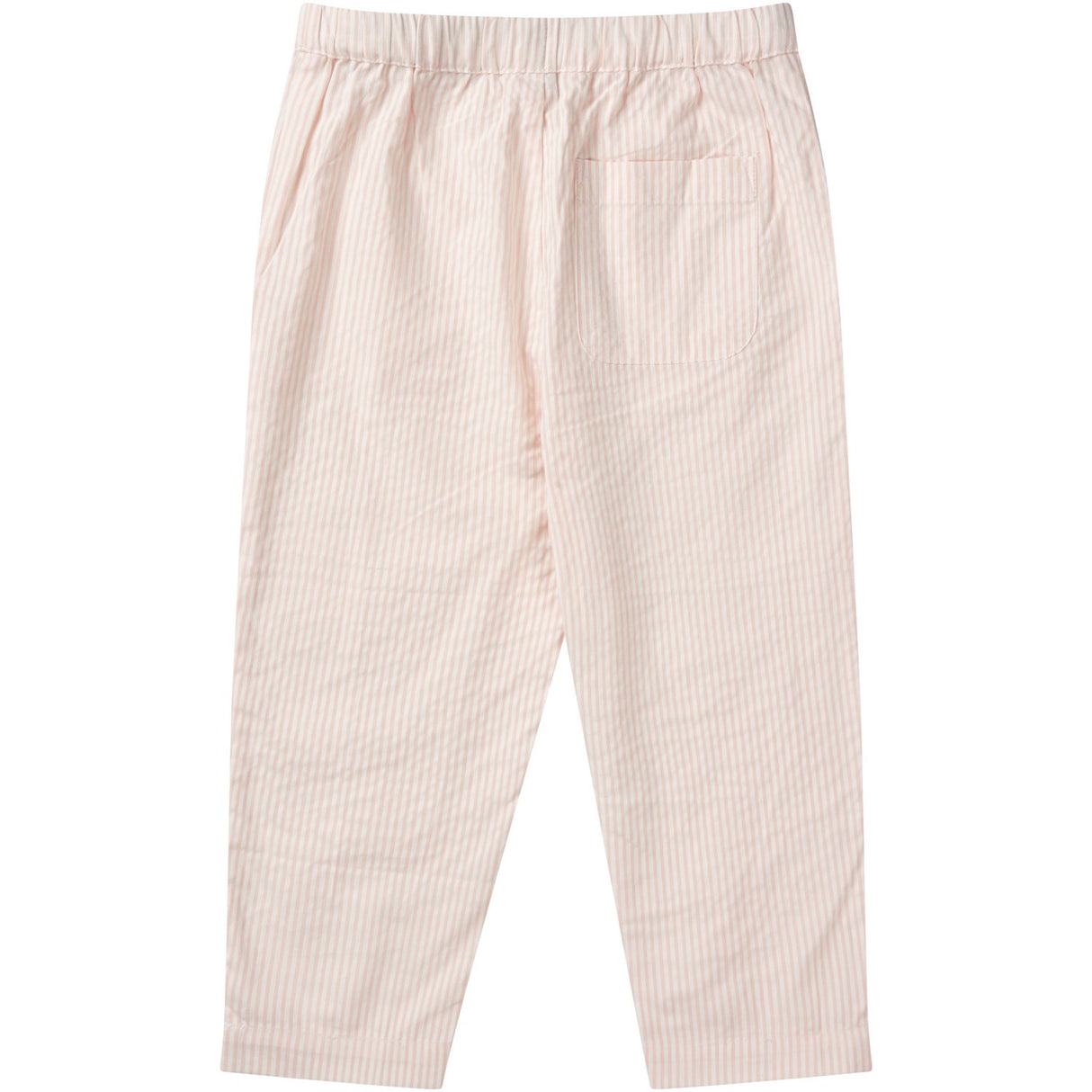 COPENHAGEN COLORS Dusty Rose W Cream Stripe Seersucker Bukser