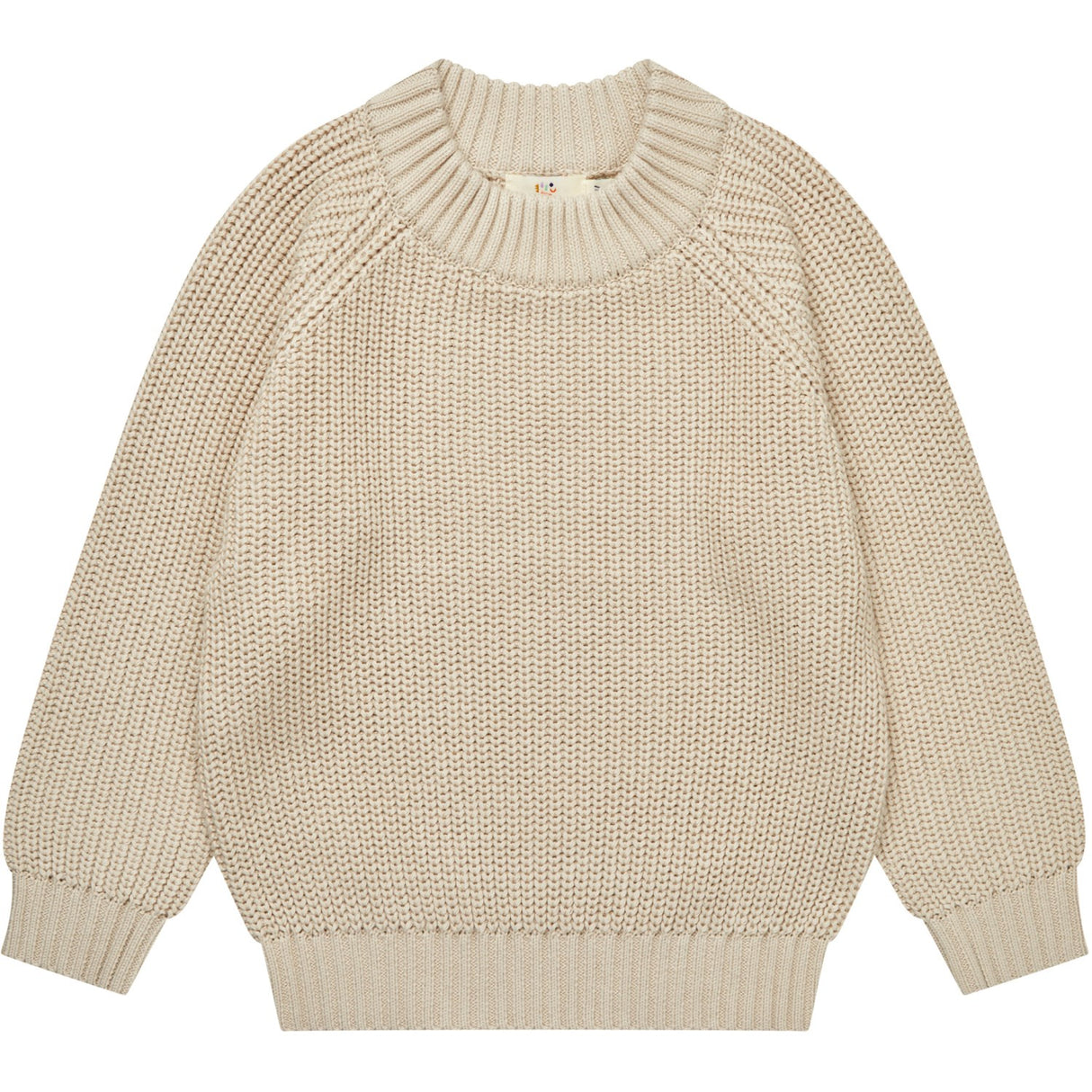 COPENHAGEN COLORS Sand Strikket Classic Rib Bluse