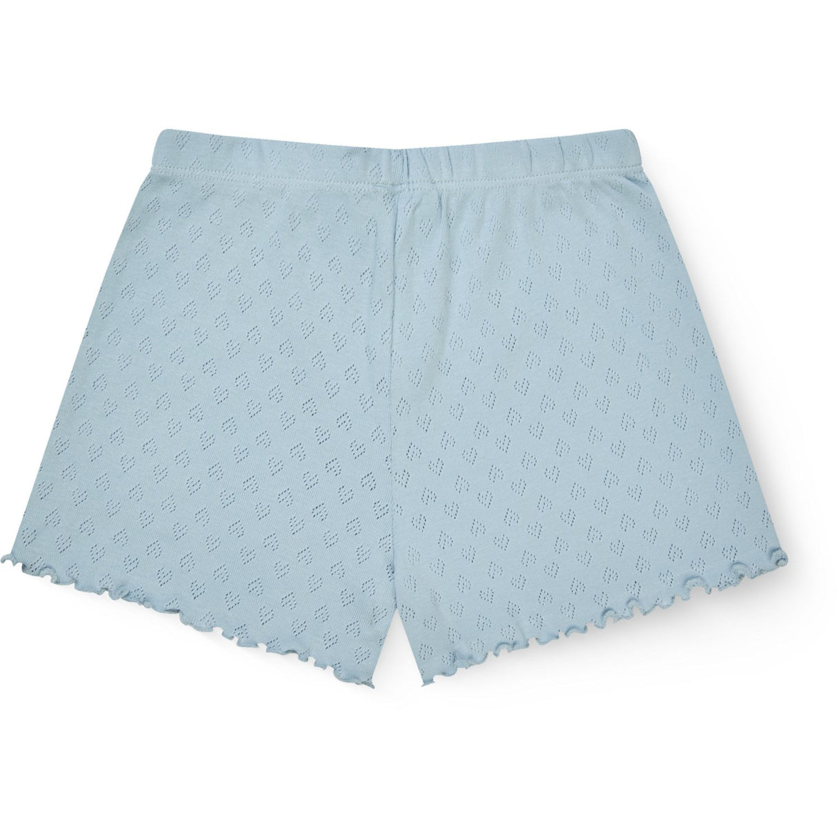 COPENHAGEN COLORS Dusty Blue Pointelle Heart Shorts