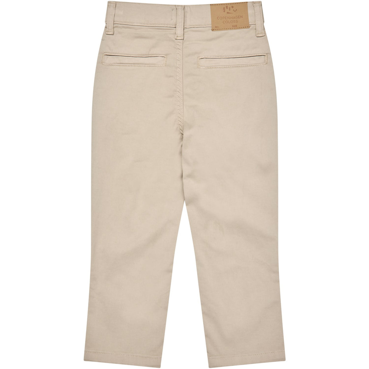 COPENHAGEN COLORS Beige Silky Twill Chinos Slim - Med Stretch