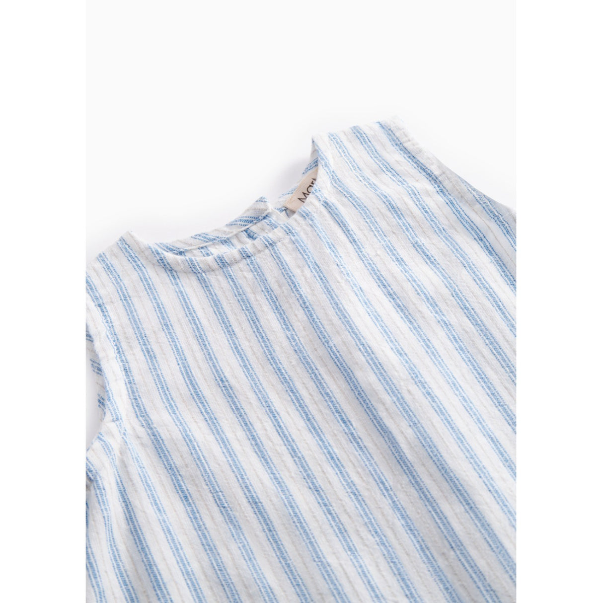 MarMar Cotton Linen Surf Blue Stripe Roventa S Romper