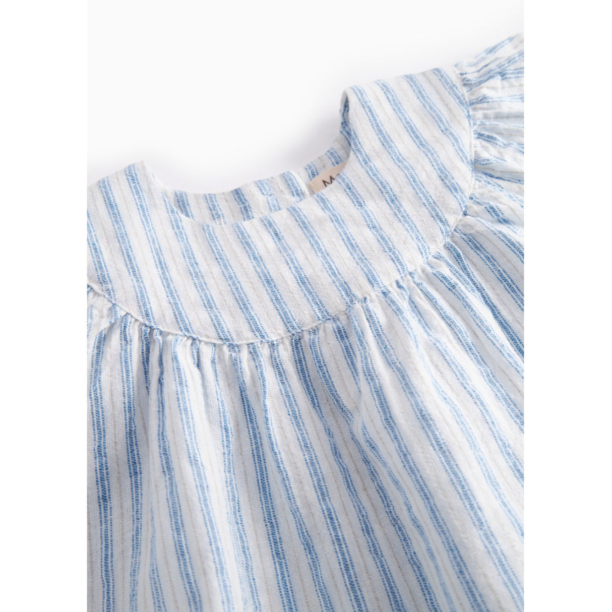 MarMar Cotton Linen Surf Blue Stripe Dhana B Kjole