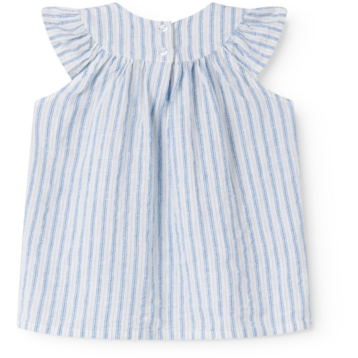 MarMar Cotton Linen Surf Blue Stripe Dhana B Kjole