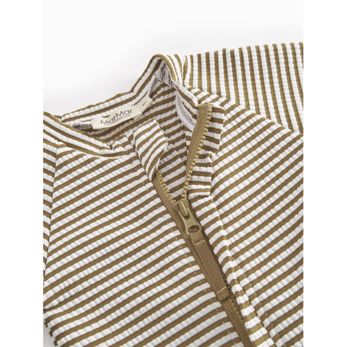 MarMar Seersucker Swim Dark Bronze Stripe Swal Drakt