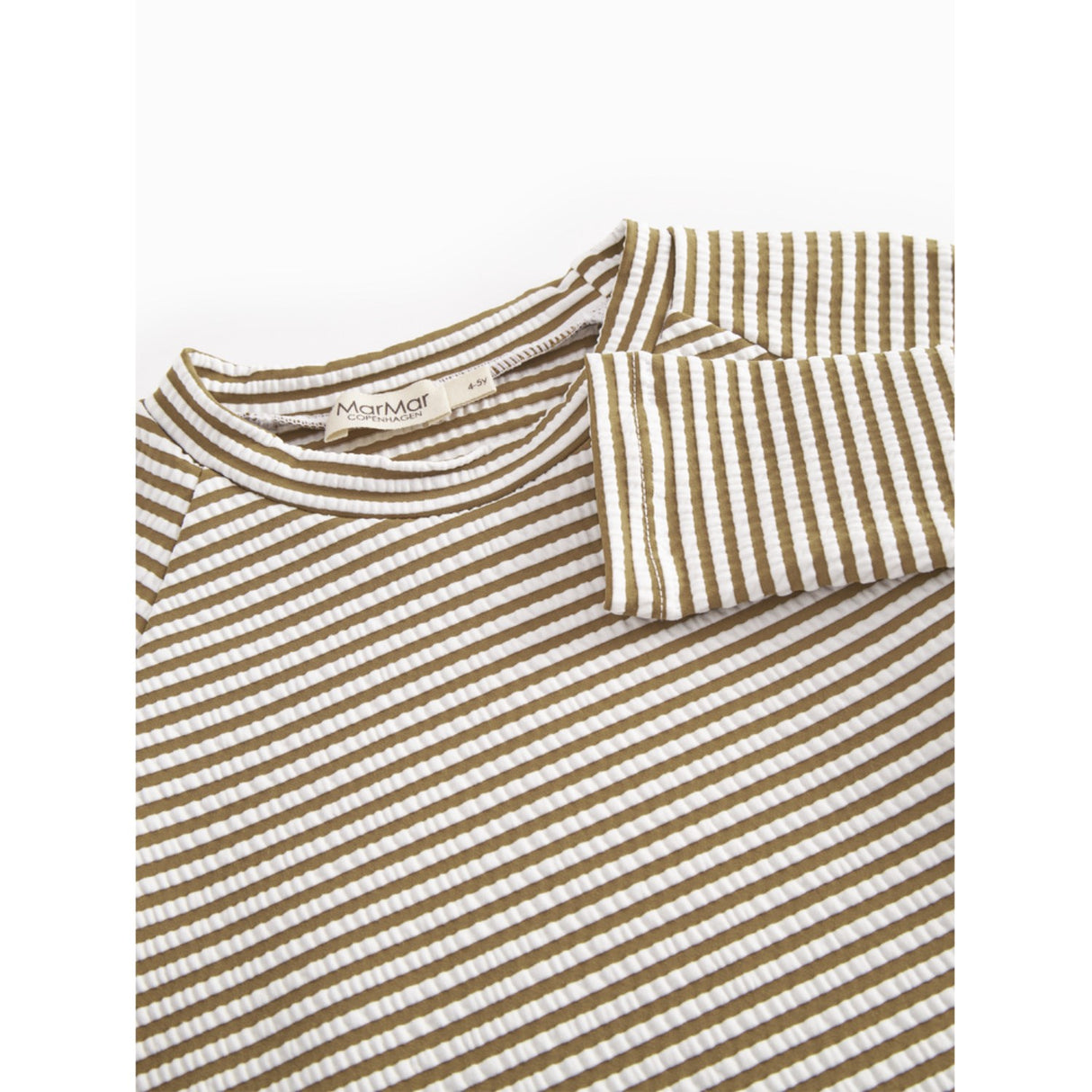 MarMar Seersucker Swim Dark Bronze Stripe Swean Tee