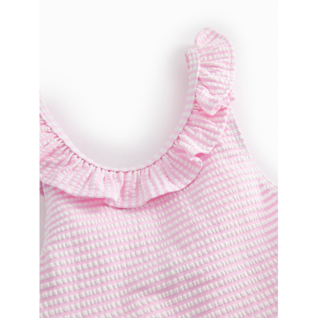 MarMar Seersucker Swim Pink Stripe Swilla Bathing Drakt